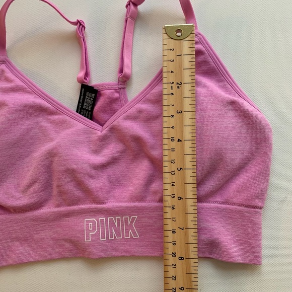 2 PINK Sports Bras Ultimate Victoria's Secret Black and Pink Sz S - Picture 5 of 15